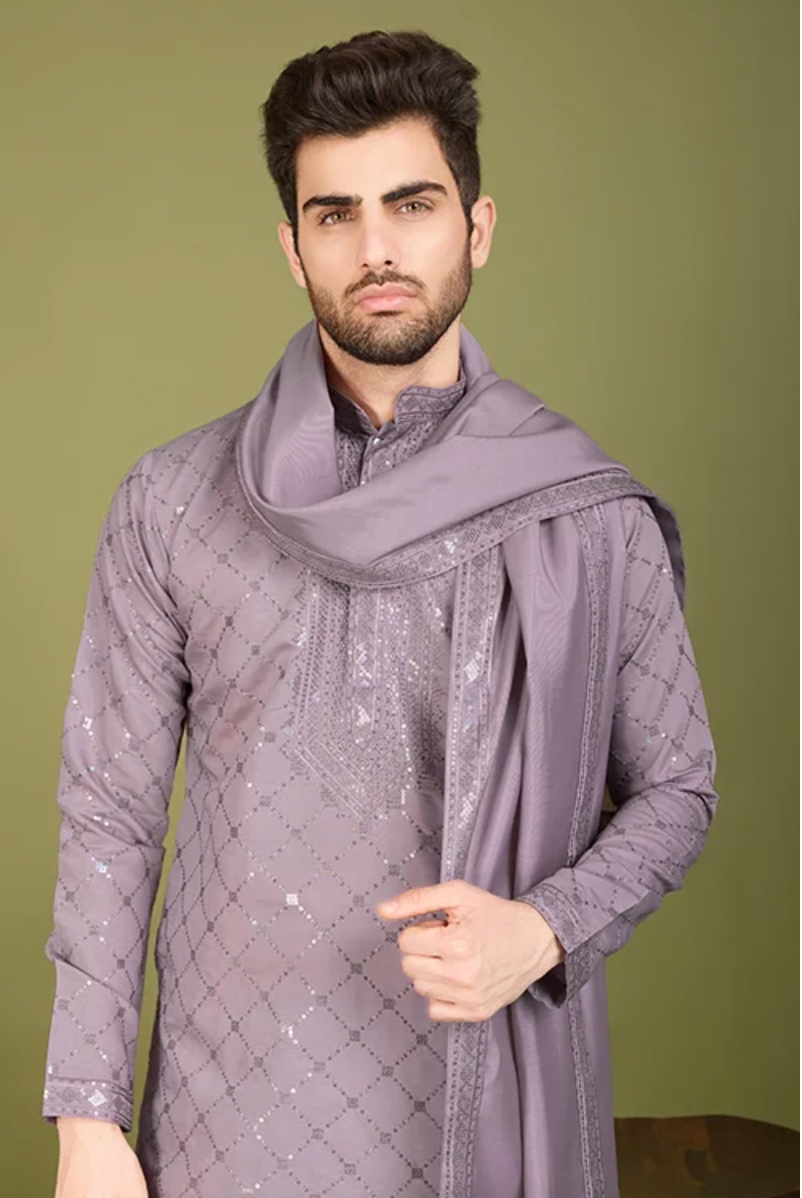 Matrut | Elysian Lavender Kurta Set