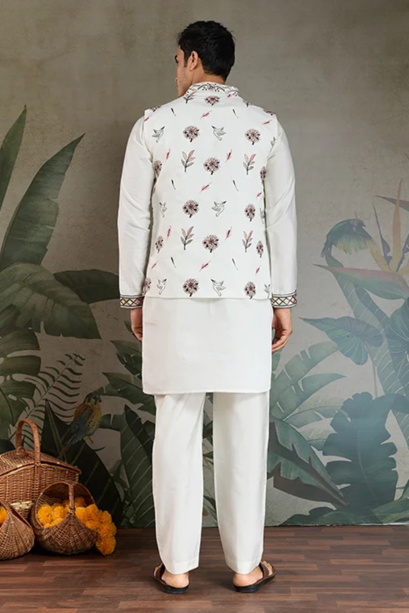 Matrut | Rajwada-2 White Kurta Set