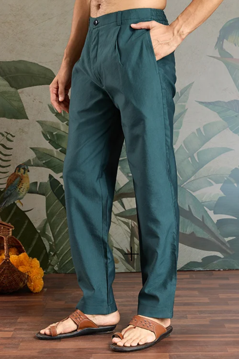 Matrut | Rajwada-2 Peacock Green Kurta Set