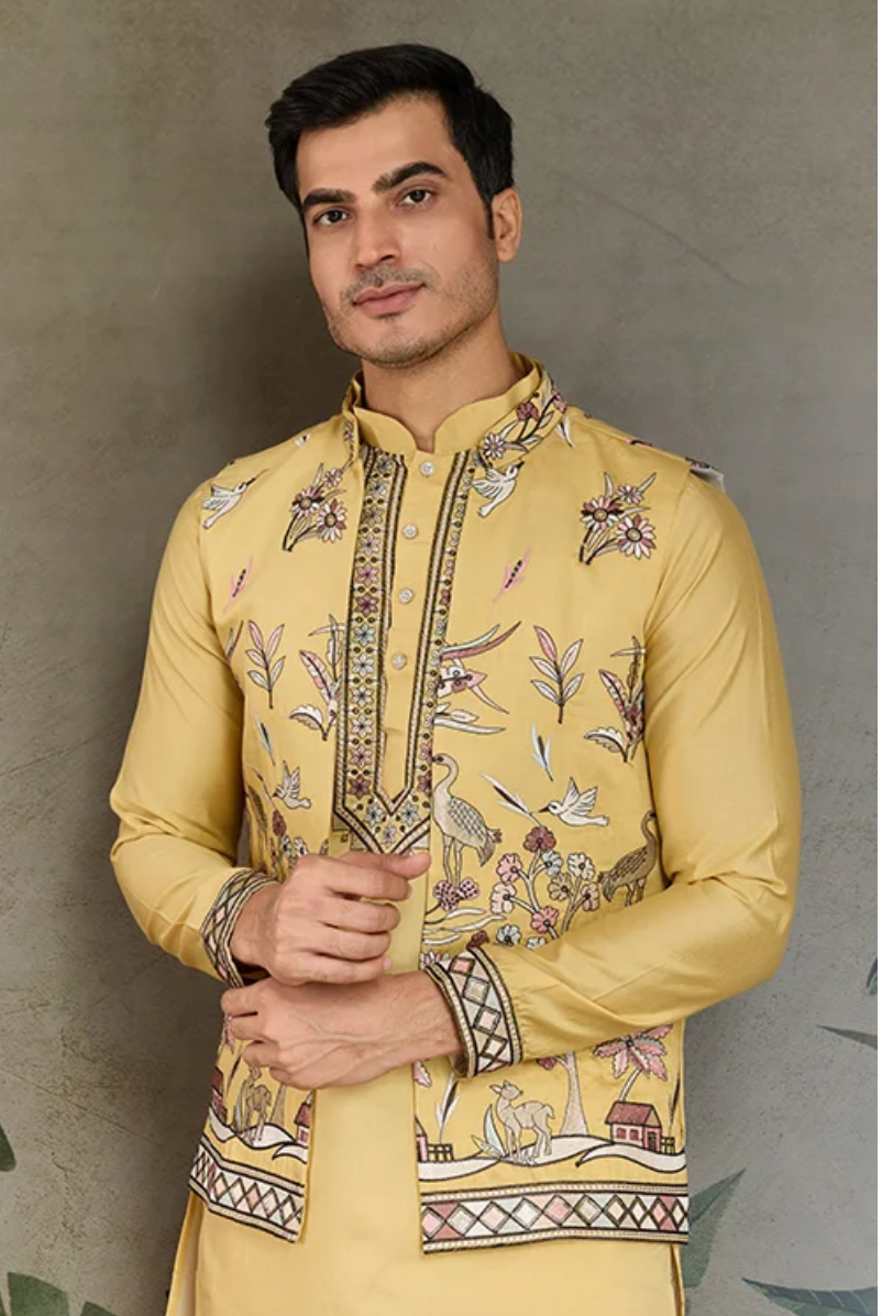 Matrut | Rajwada-2 Yellow Kurta Set