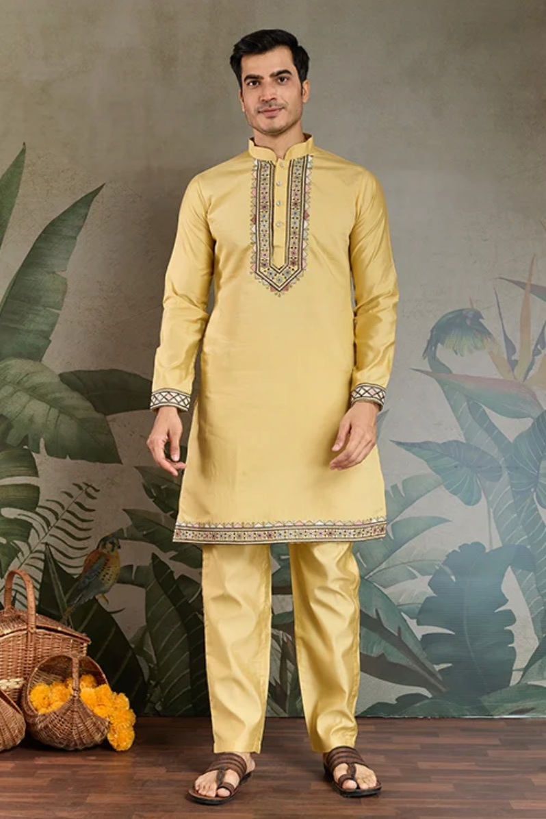 Matrut | Rajwada-2 Yellow Kurta Set