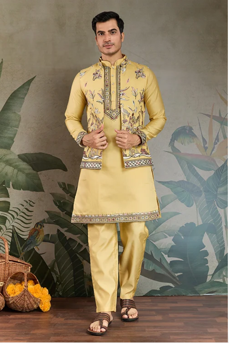 Matrut | Rajwada-2 Yellow Kurta Set