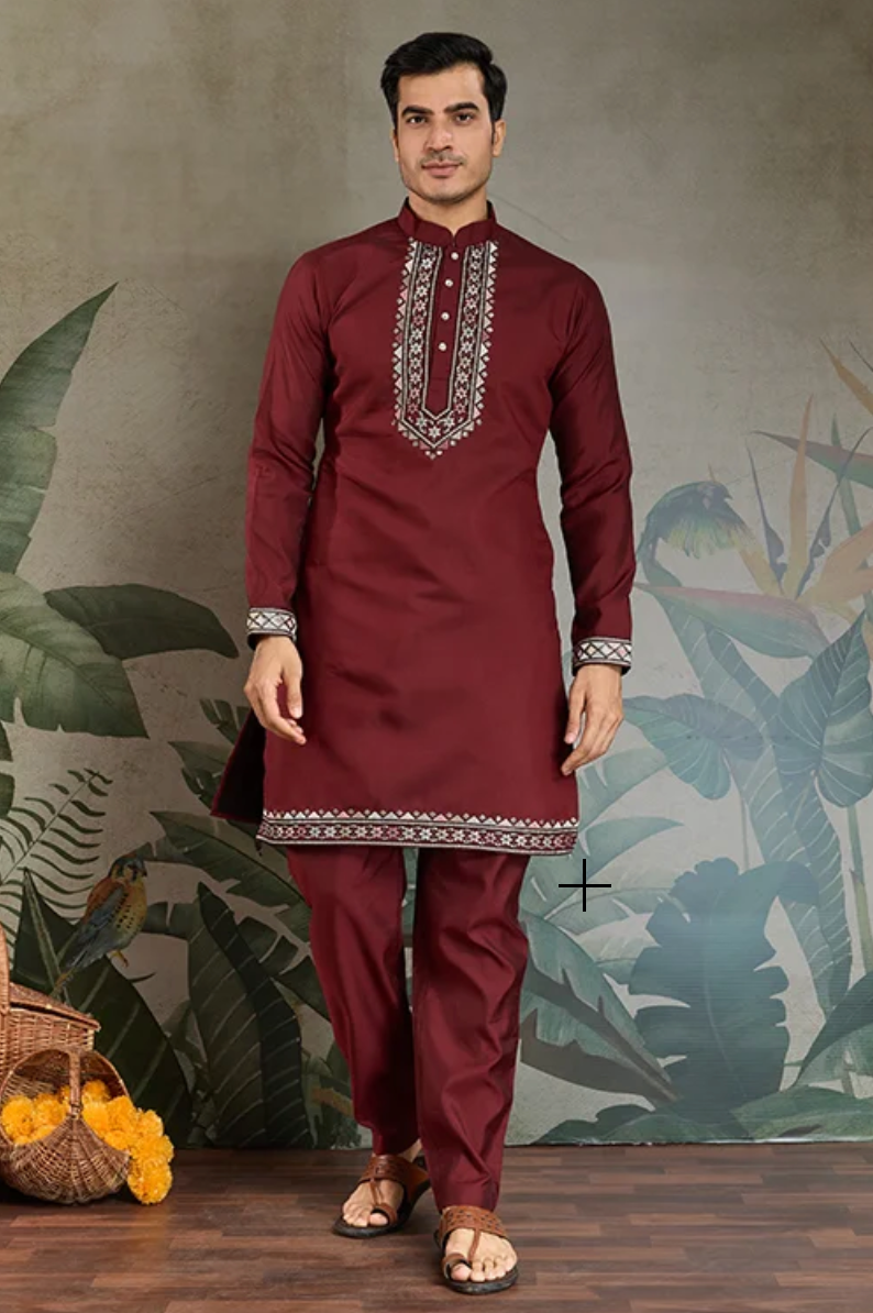 Matrut | Rajwada-2 Maroon Kurta Set