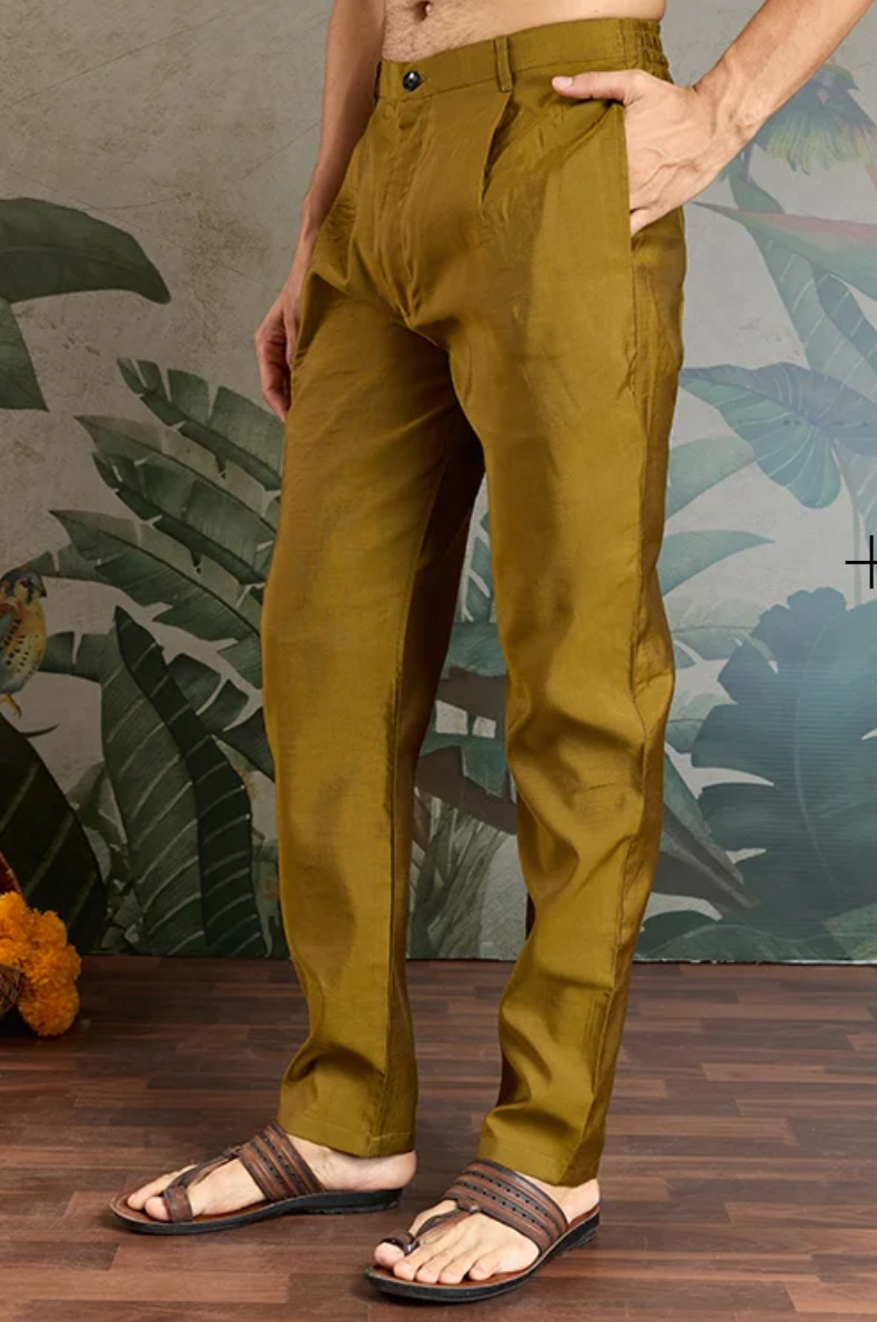 Matrut | Rajwada-2 Golden Olive Kurta Set