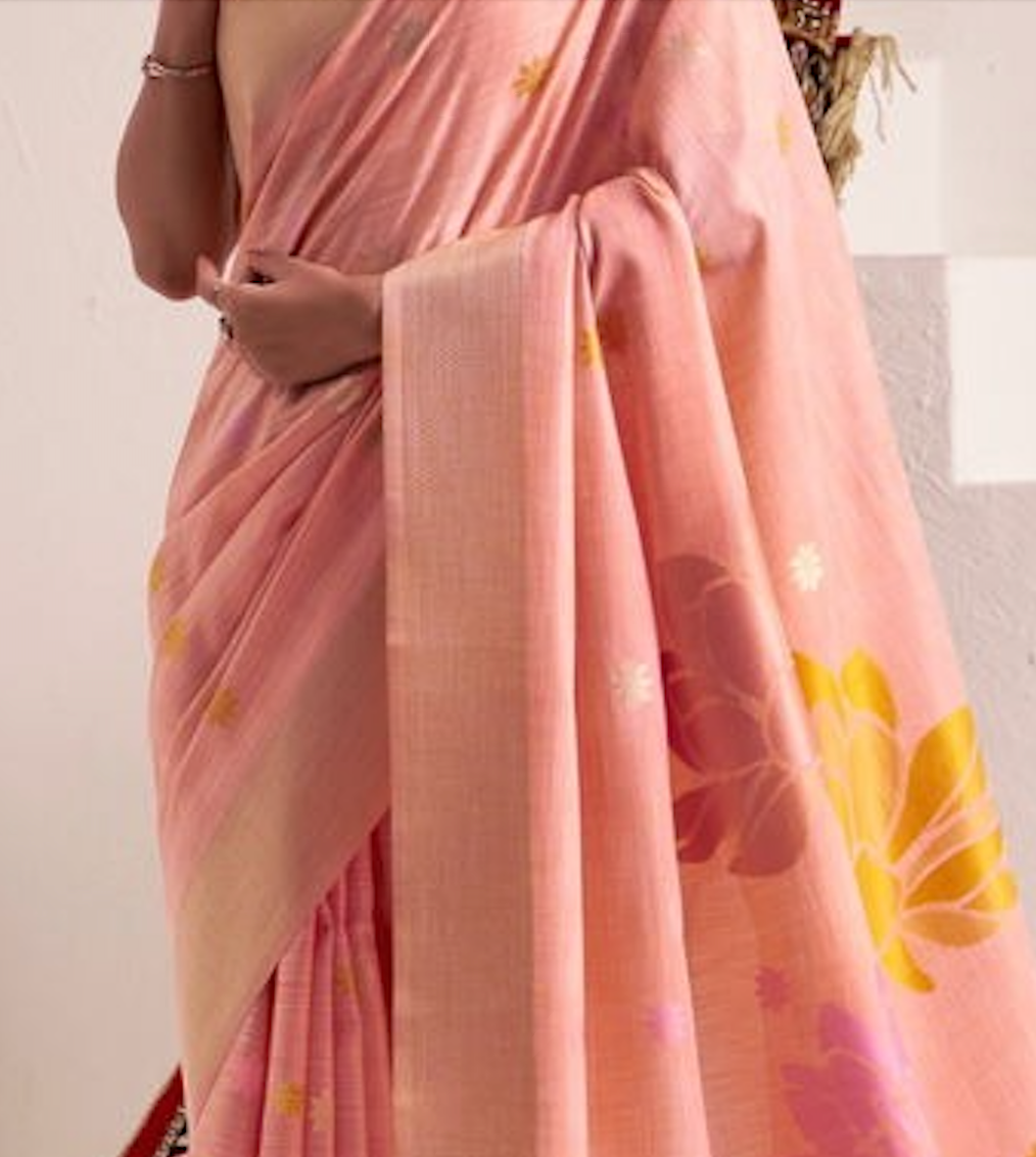 Matrut | Dinamic Peach Saree