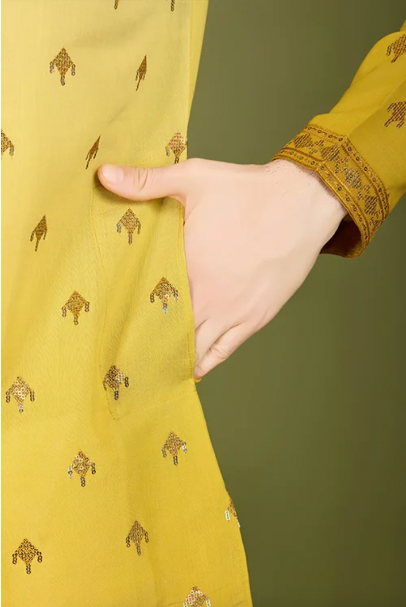 Matrut | Ember Yellow Kurta Set