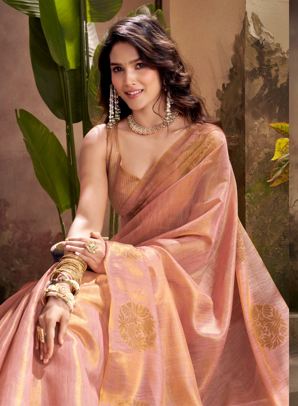 Matrut | Kiri Rusty Pink Saree