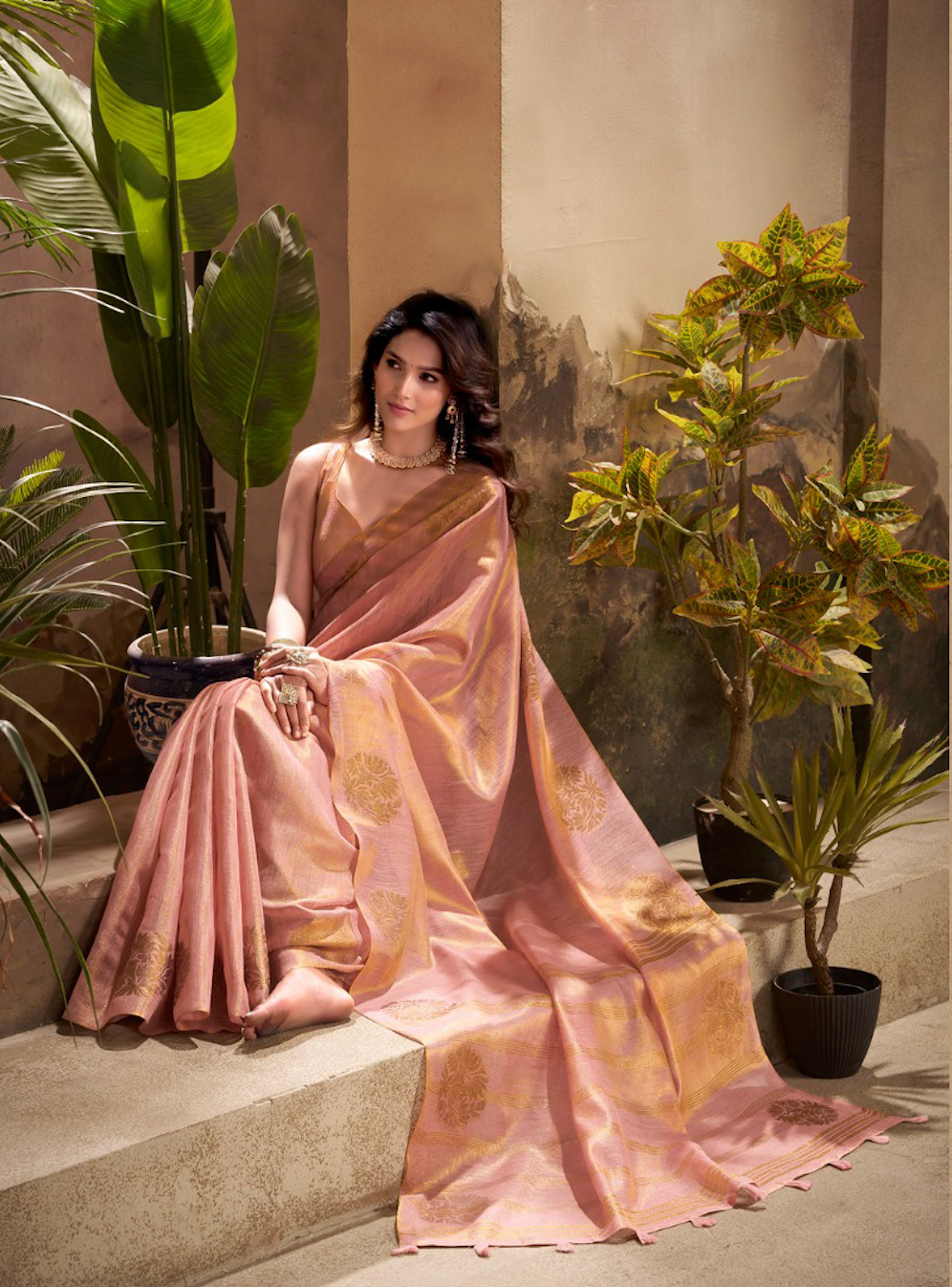 Matrut | Kiri Rusty Pink Saree