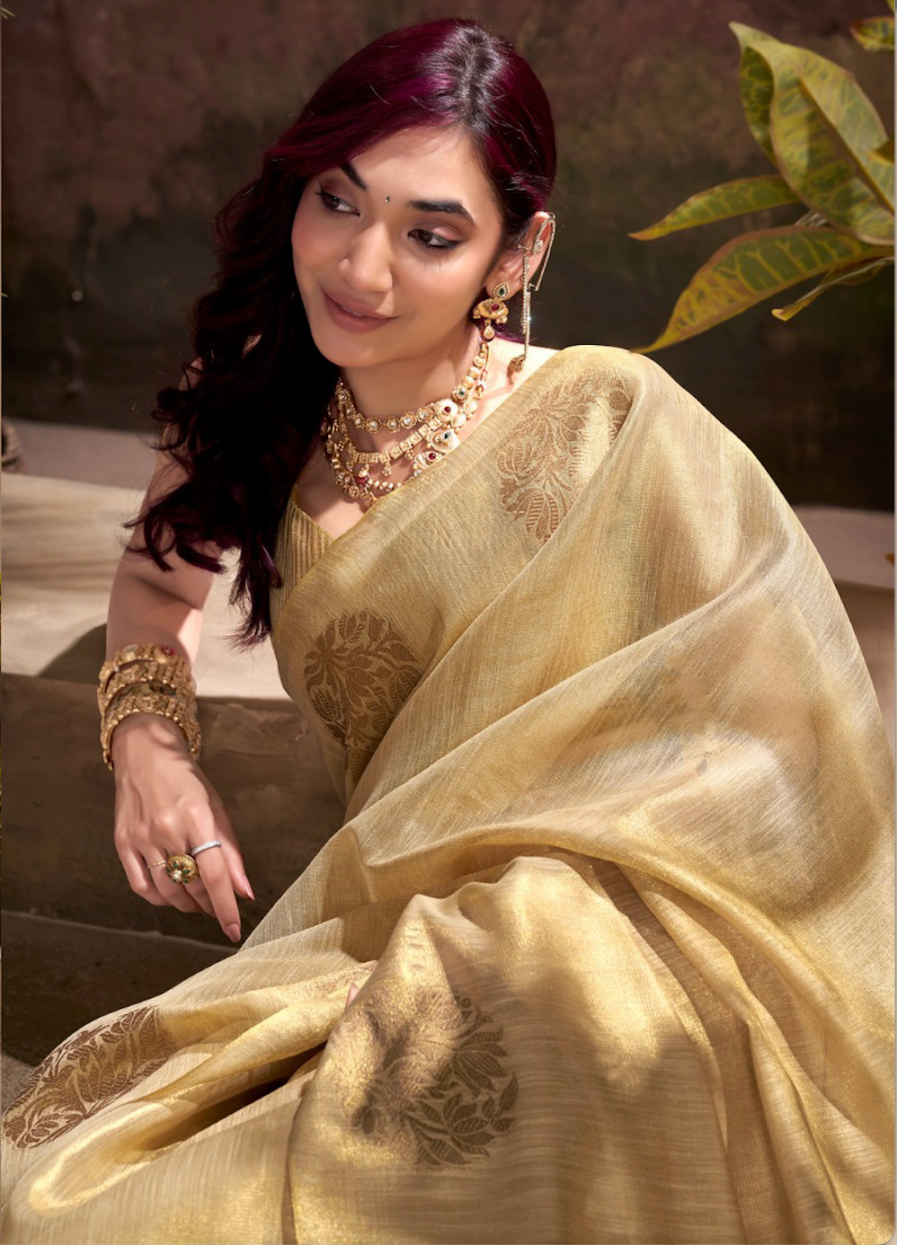Matrut | Kiri Soft Gold Saree