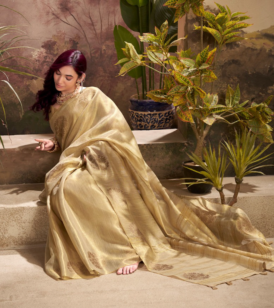 Matrut | Kiri Soft Gold Saree
