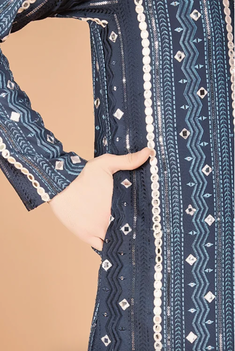 Matrut | Horizon Hues Blue Kurta Set