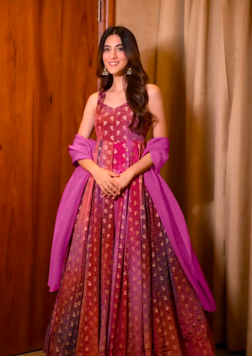 Matrut | Shayara Rusty Purple Gown