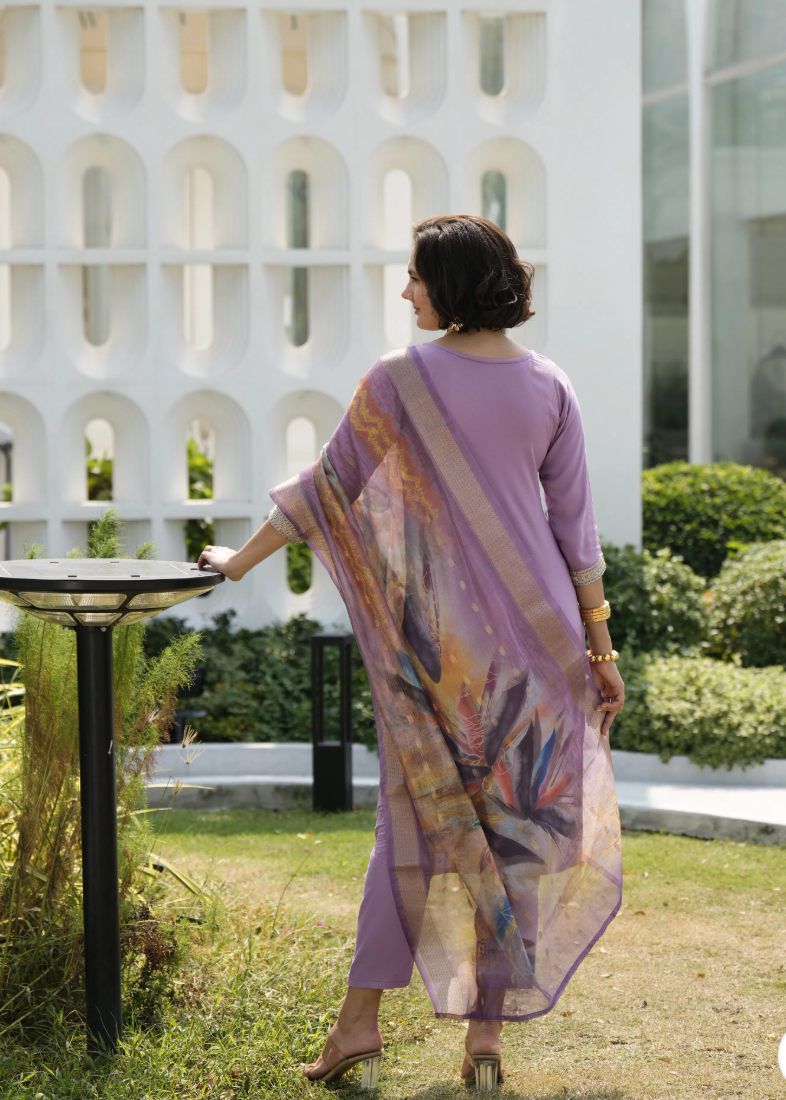 Matrut | Divine Bliss Lavender Straight Suit