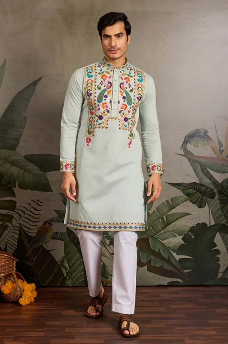 Matrut | Jhankaar Pista Green Kurta Set