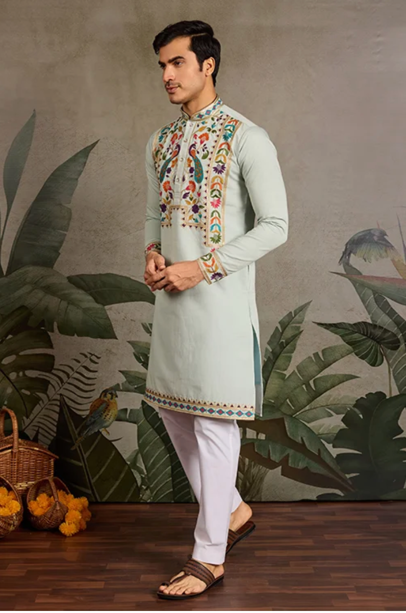 Matrut | Jhankaar Pista Green Kurta Set