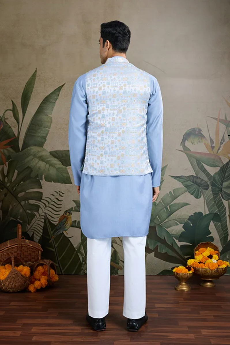 Matrut | Shaan Light Blue Kurta Set