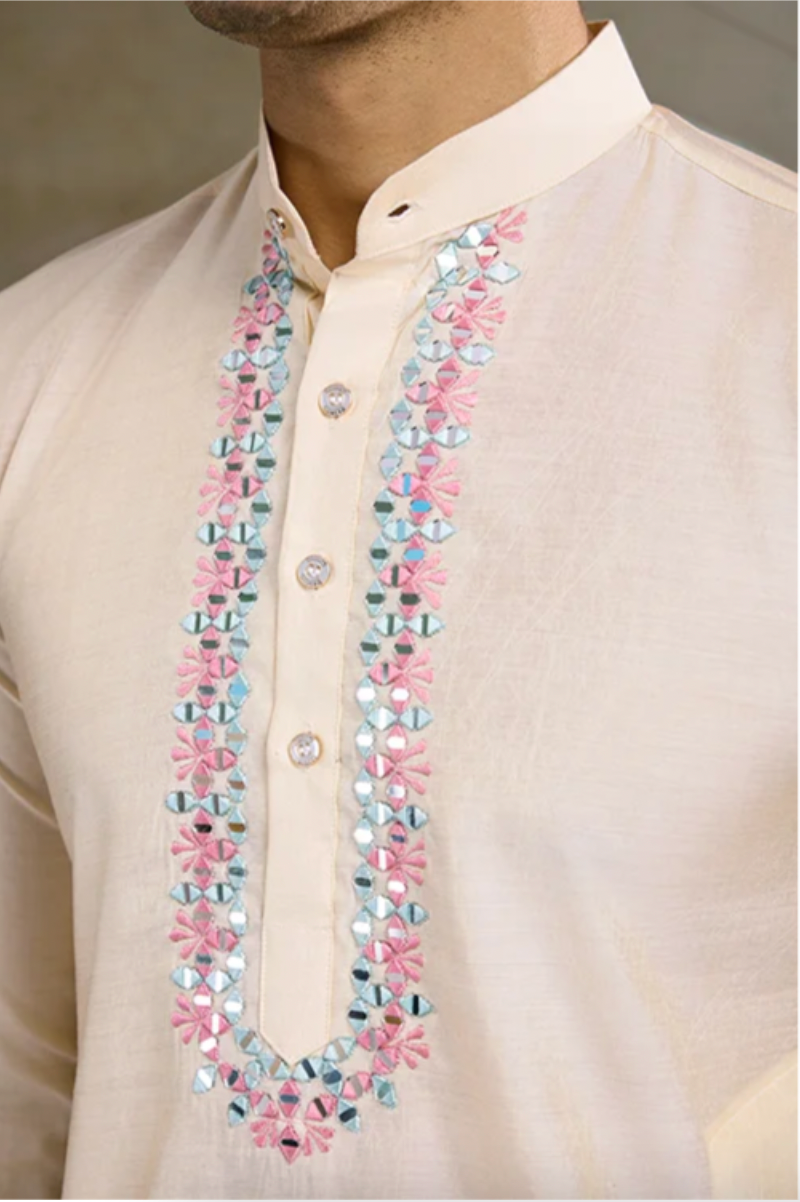 Matrut | Shaan Beige Kurta Set