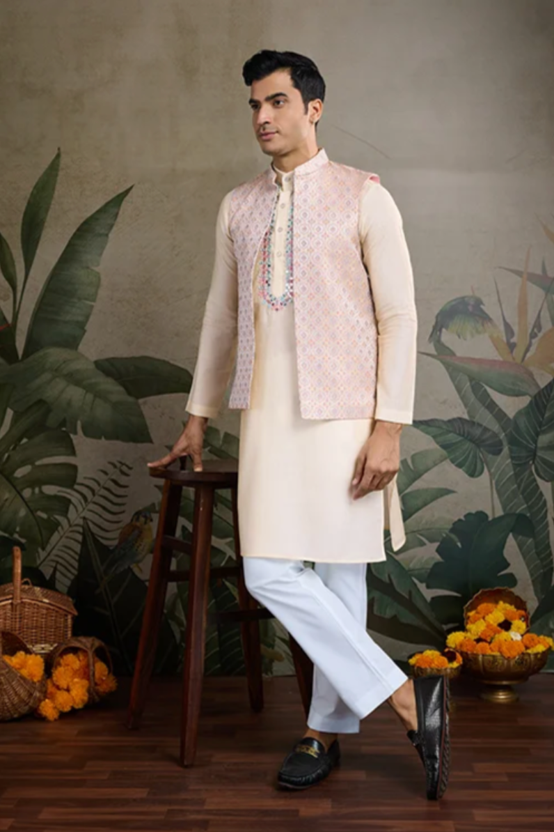 Matrut | Shaan Beige Kurta Set
