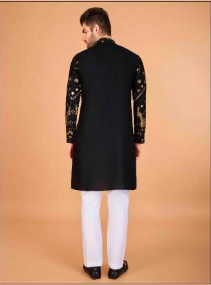 Matrut | Rudra Black Kurta Set