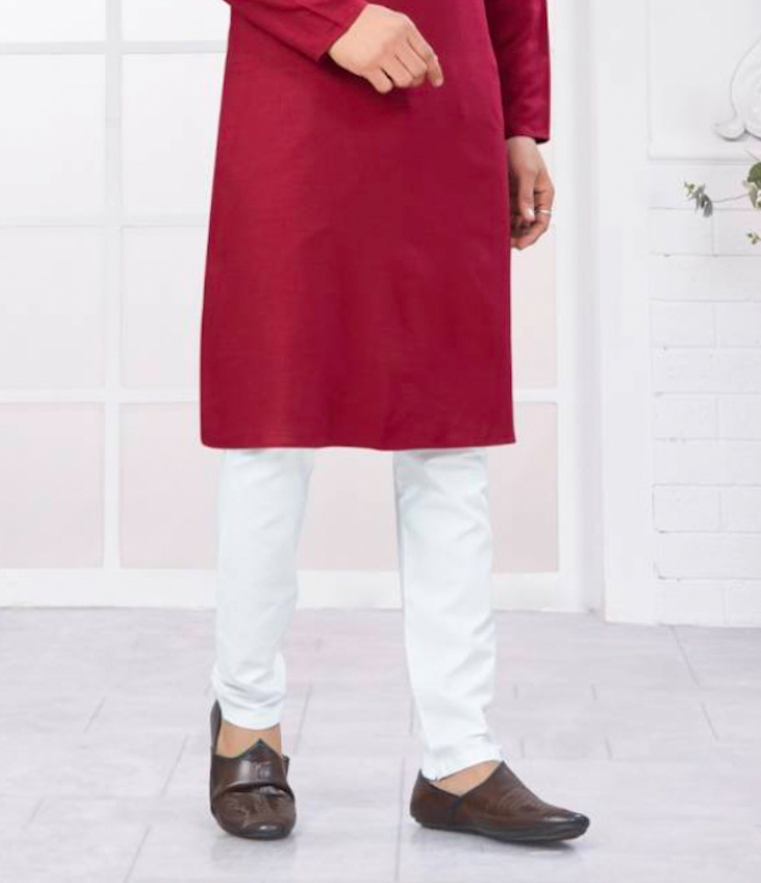 Matrut | Gallant Cherry Red Kurta Set