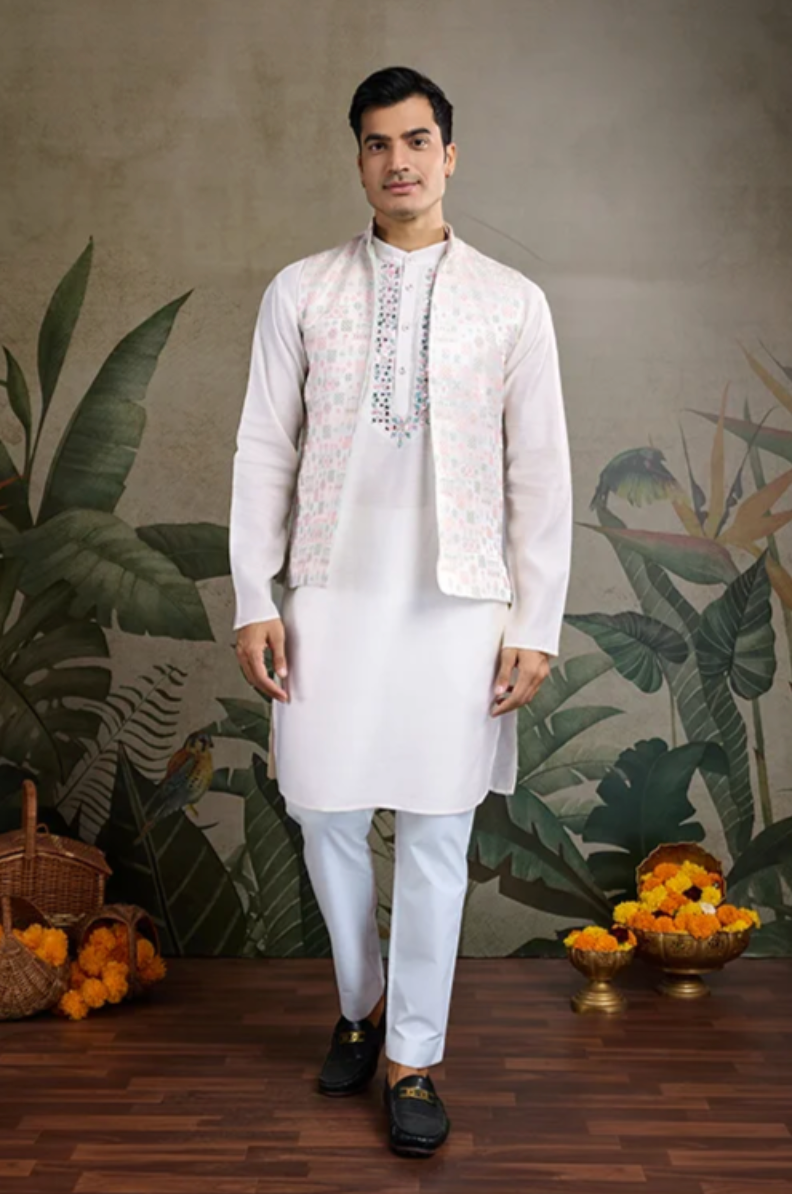 Matrut | Shaan Off-white Kurta Set