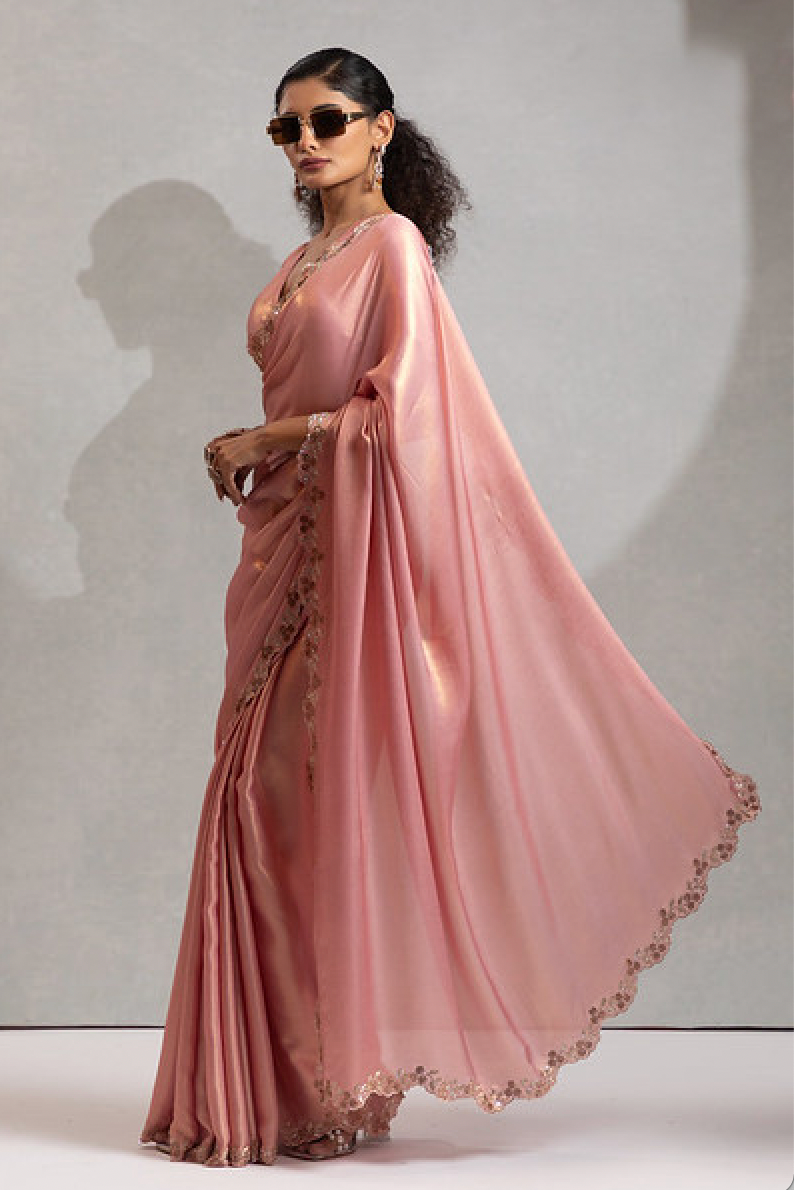 Matrut | Glow Pink Saree