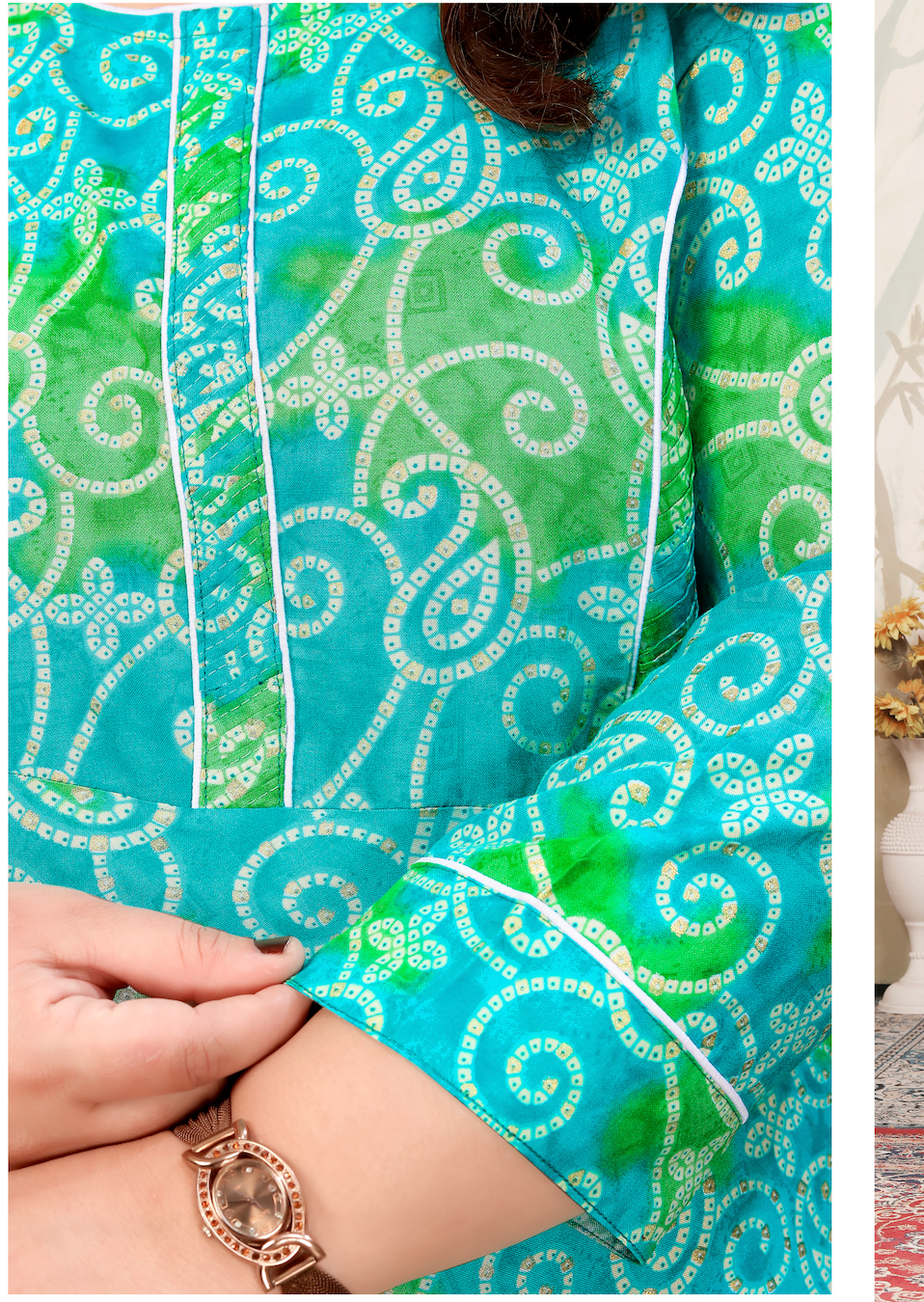 Matrut | Cheer Blue-Green Long Dress
