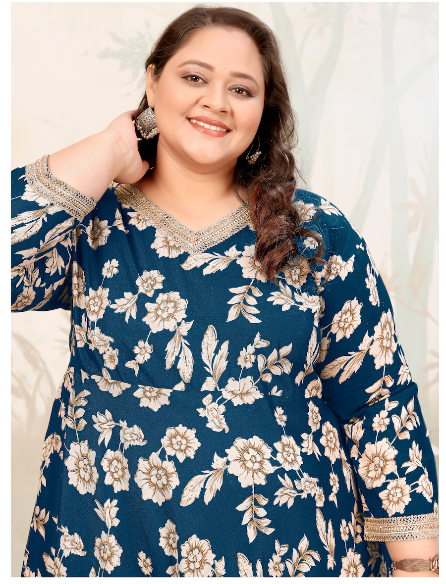 Matrut | Joyous Morpich Floral Long Dress