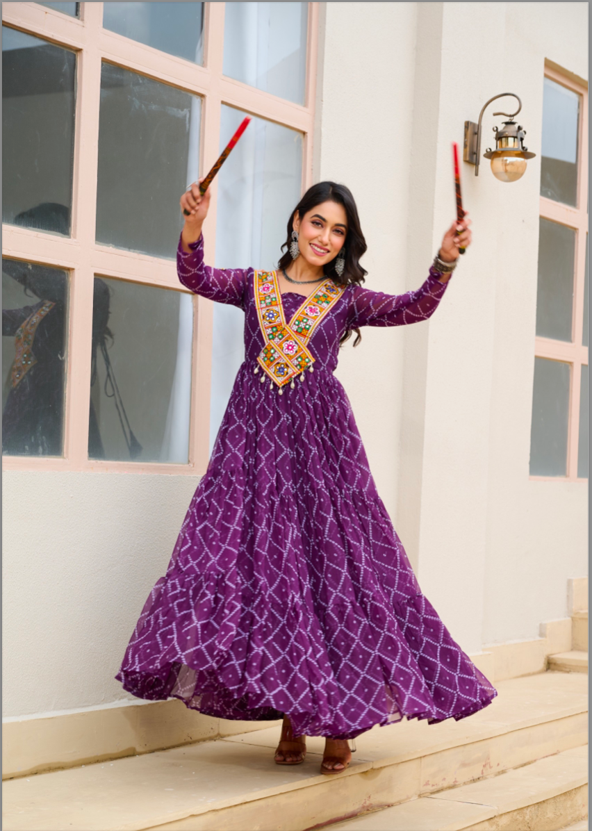 Matrut | Dandiya Diaries Gown - D039