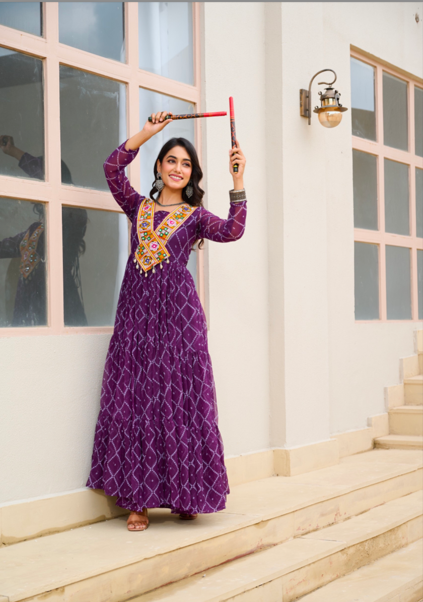 Matrut | Dandiya Diaries Gown - D039