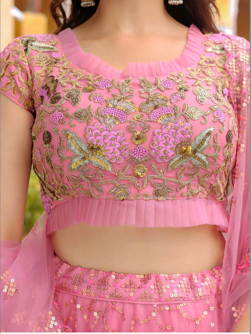 Matrut | Sush Baby Pink Lehenga