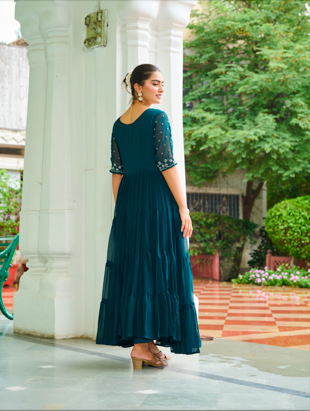 Matrut | Mausam Teal Blue Gown