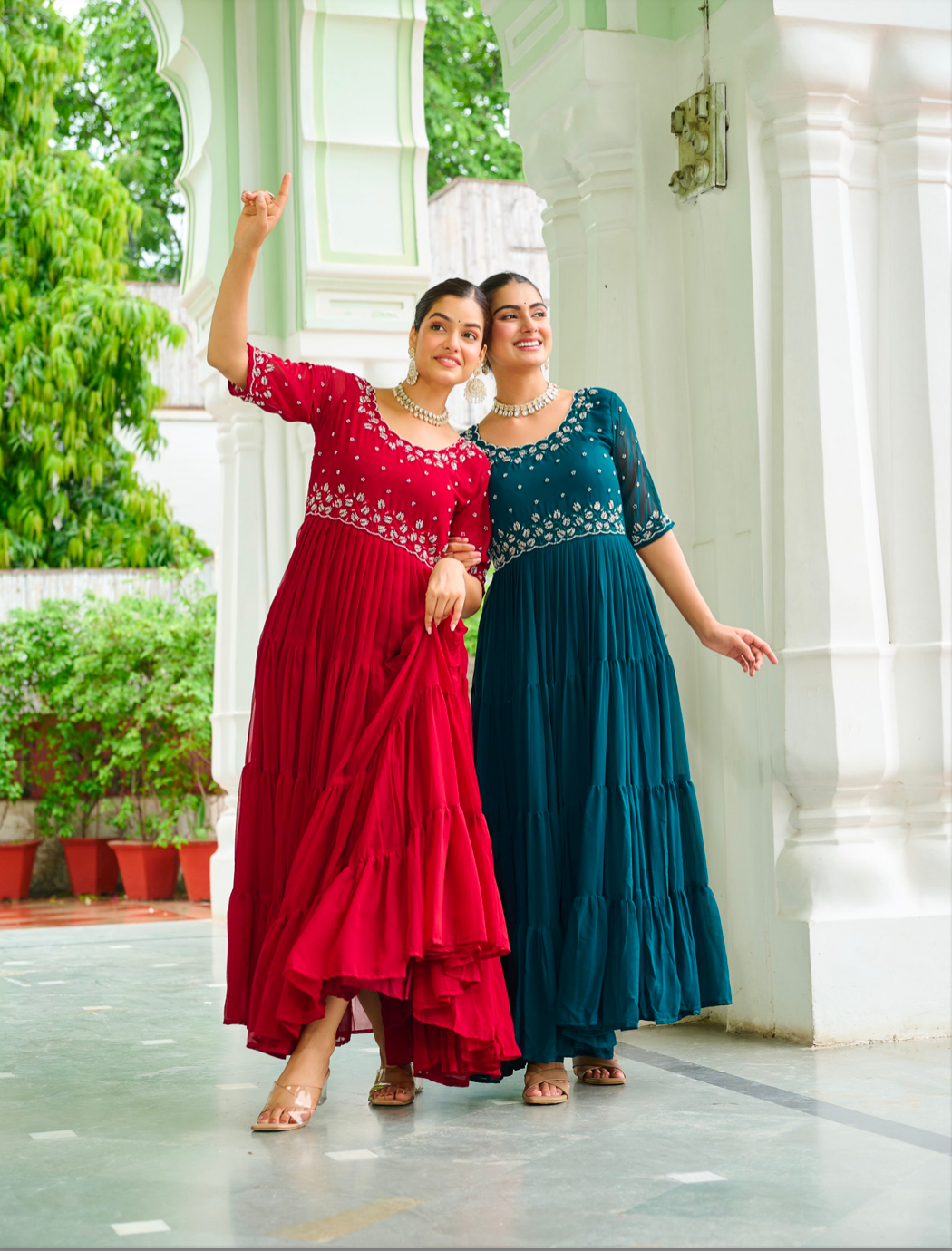 Matrut | Mausam Teal Blue Gown