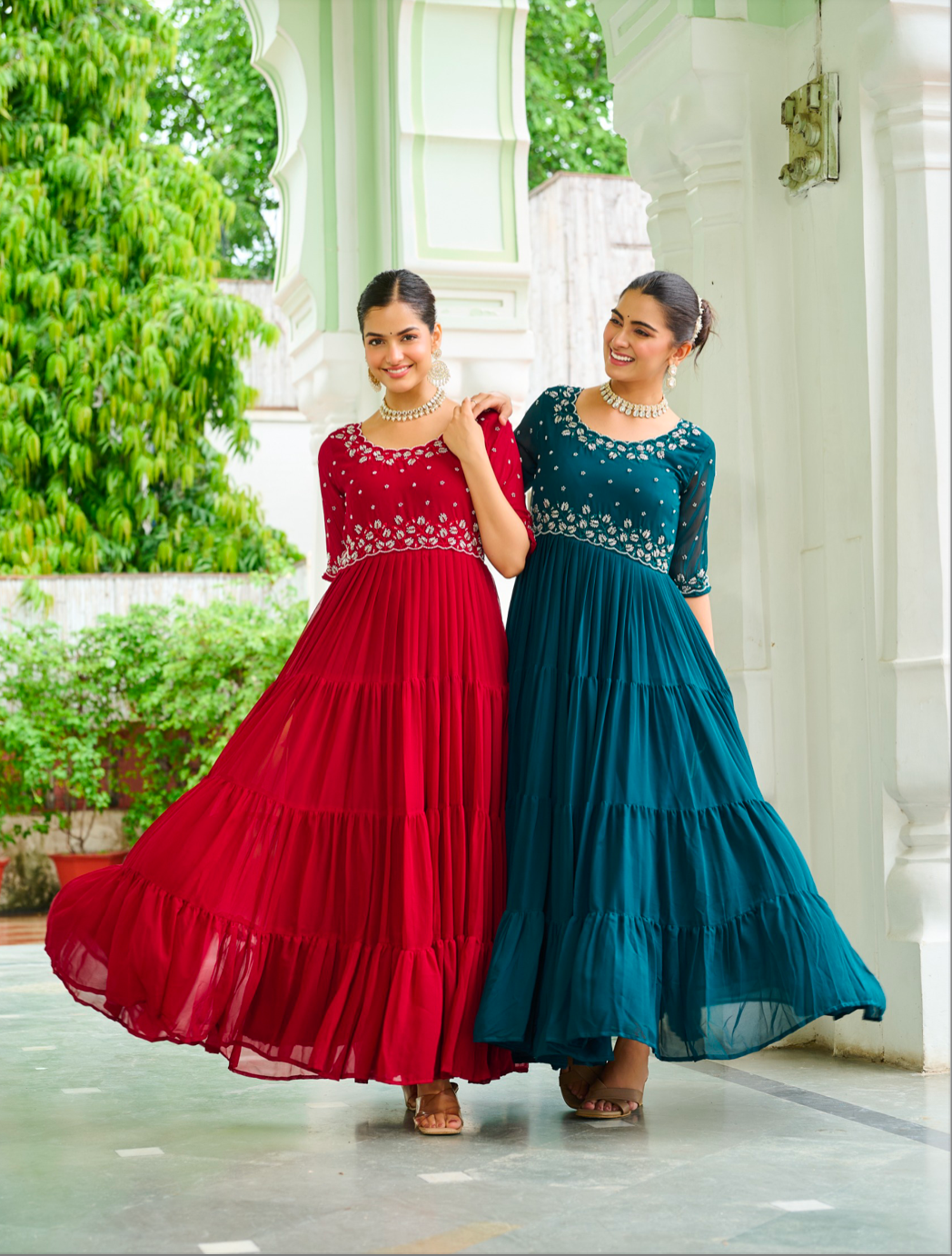 Matrut | Mausam Teal Blue Gown