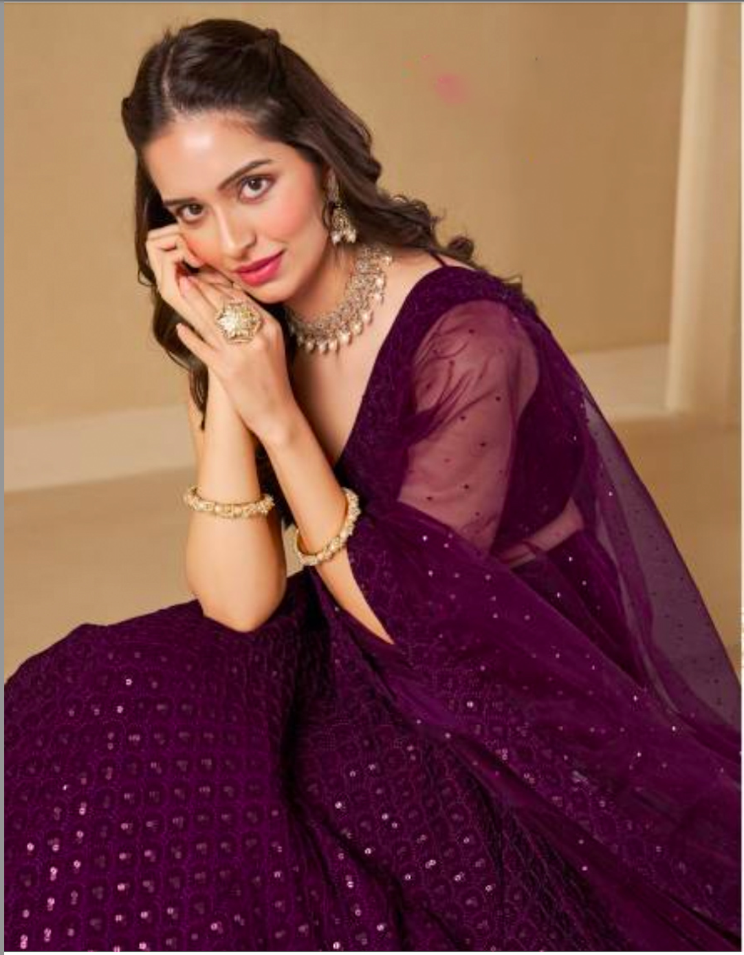 Matrut | Florance Wine Lehenga