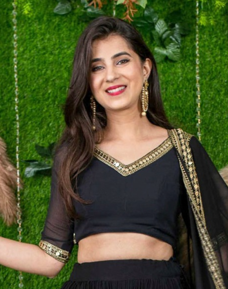Matrut | Amber Blaze Black-Gold Lehenga