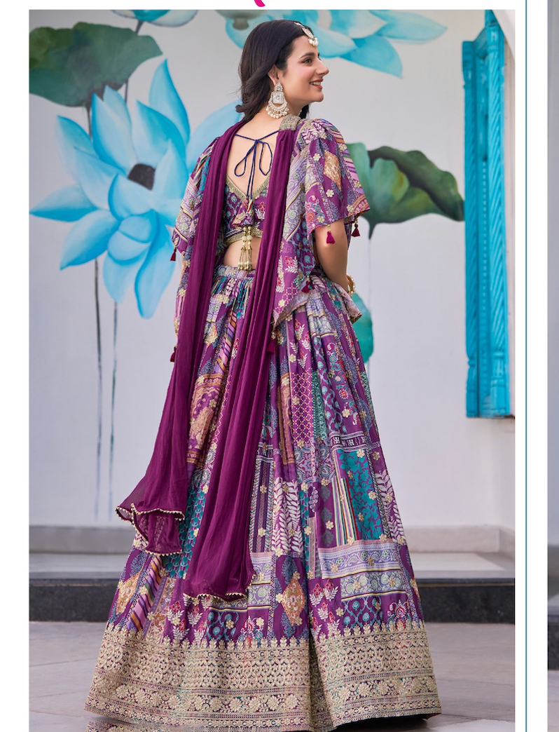 Matrut | Queen Purple Lehenga