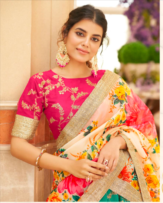 Matrut | Cultural Green-White Lehenga