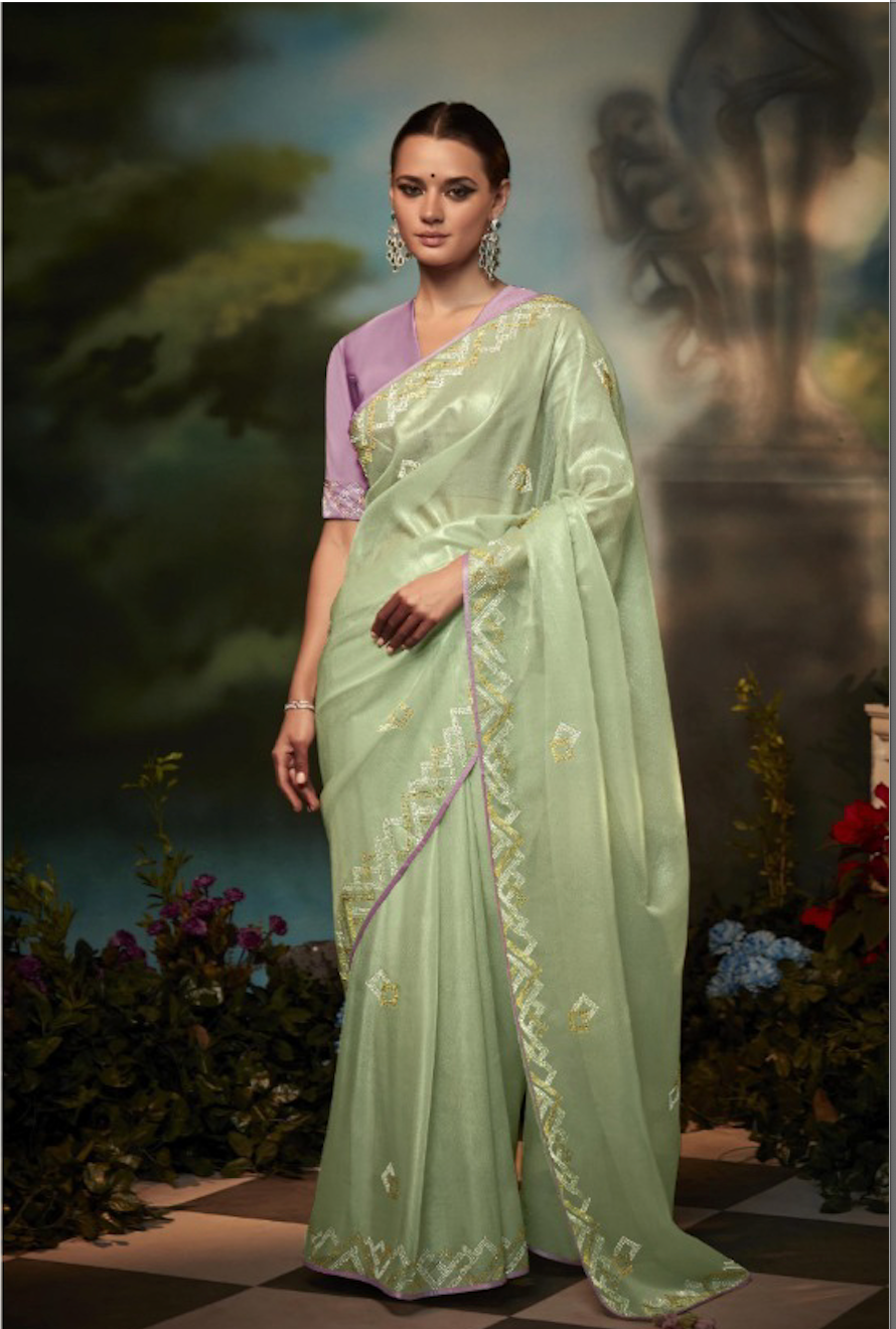 Matrut | Hit Volume Pista-Purple Saree