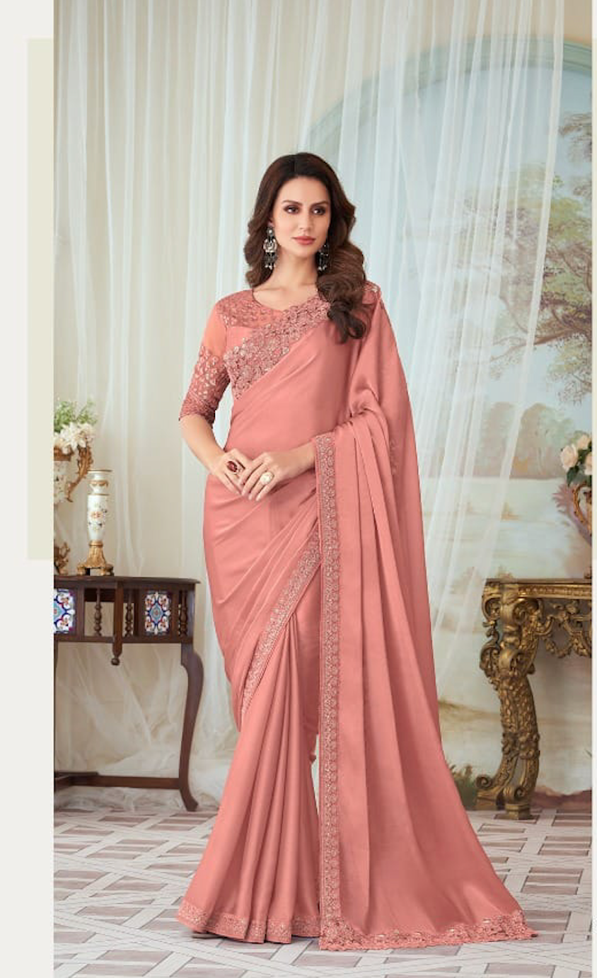 Matrut | Shehnai Peach Saree