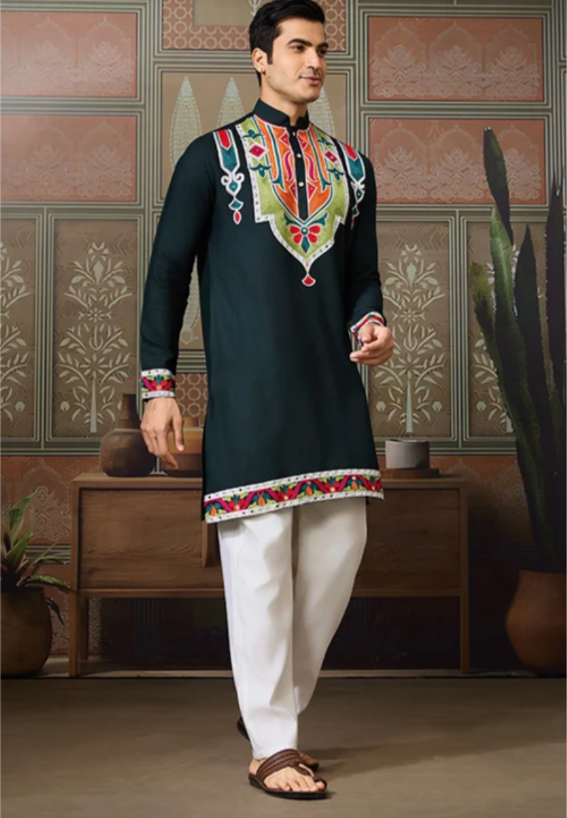 Matrut | Navami Green Kurta Set