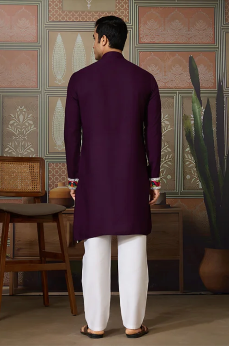 Matrut | Navami Wine Kurta Set