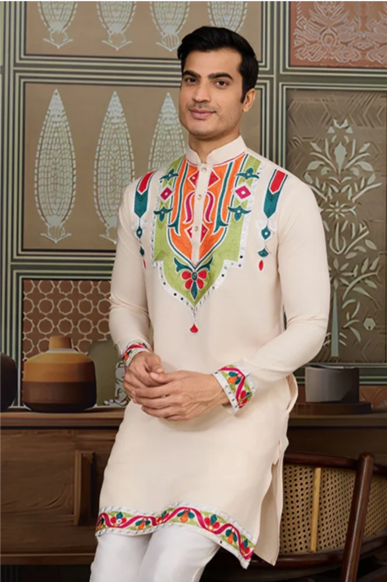 Matrut | Navami Beige Kurta Set