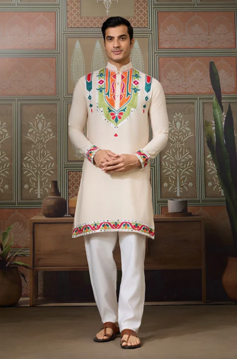 Matrut | Navami Beige Kurta Set