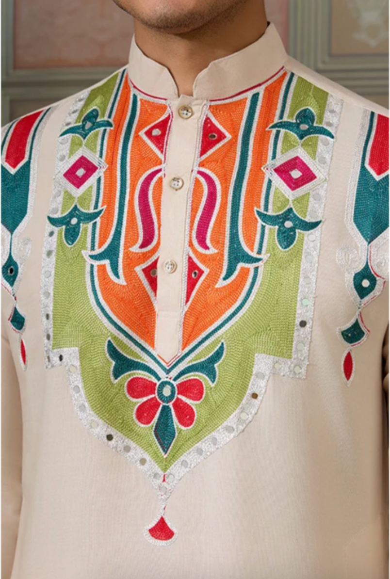Matrut | Navami Beige Kurta Set