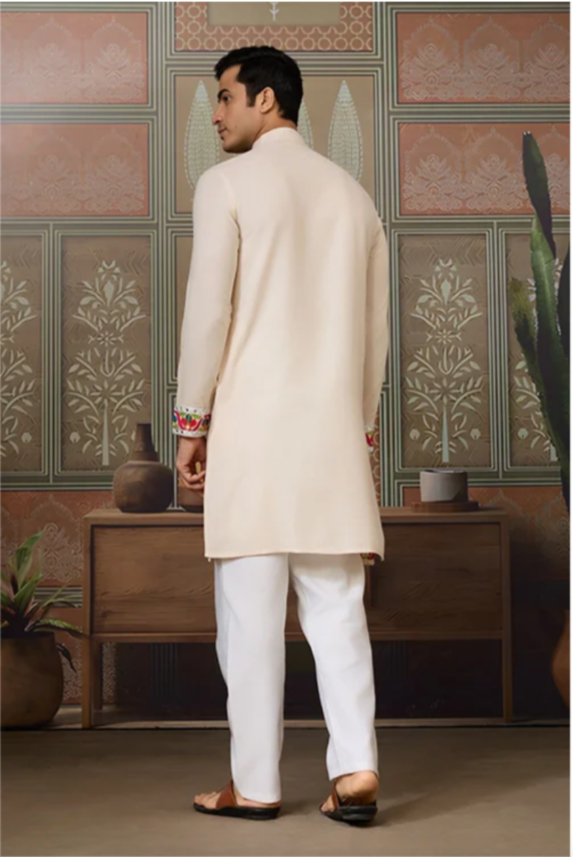 Matrut | Navami Beige Kurta Set