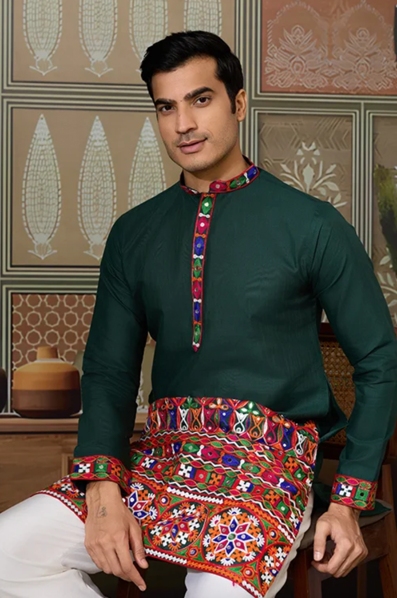 Matrut | Raas Green Kurta Set