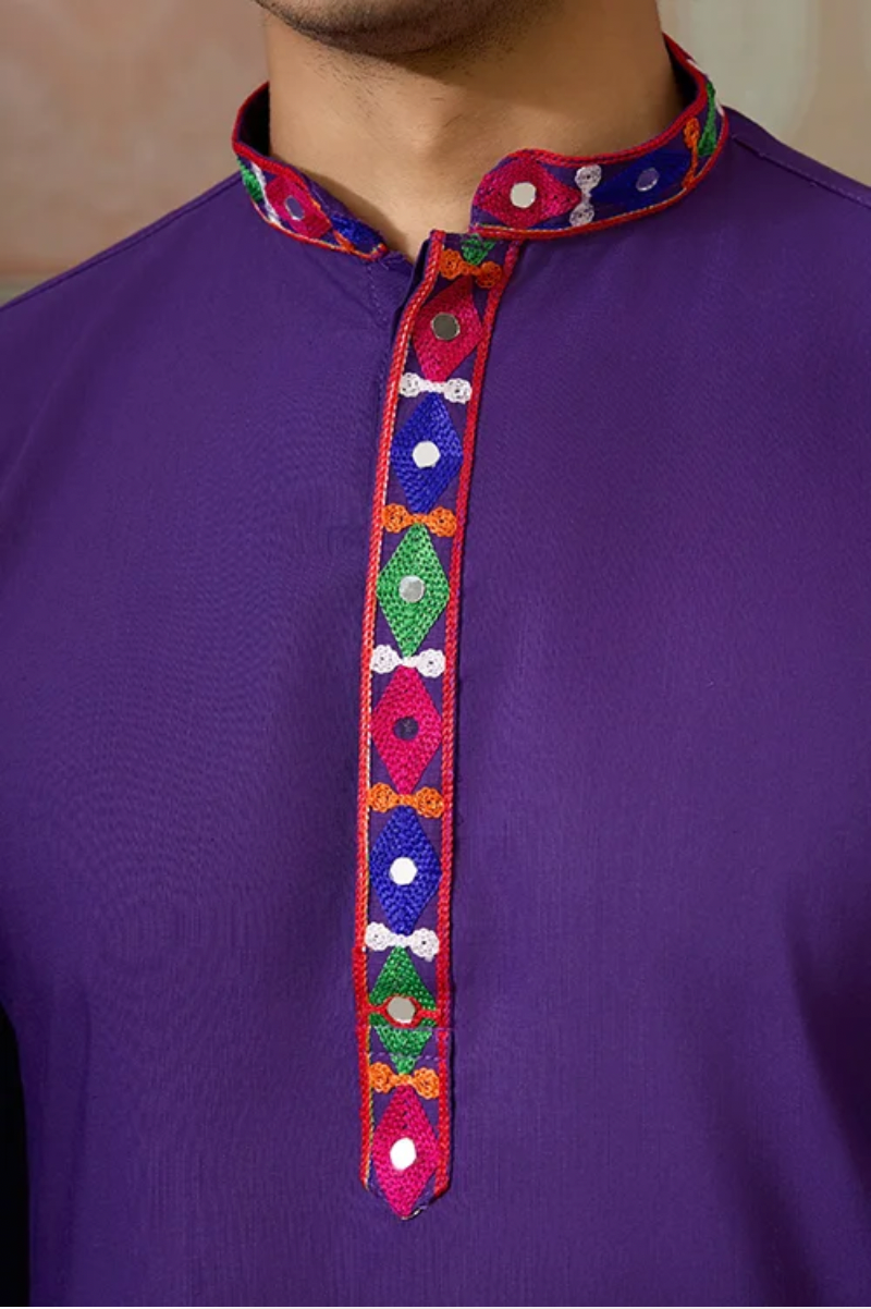 Matrut | Raas Purple Kurta Set