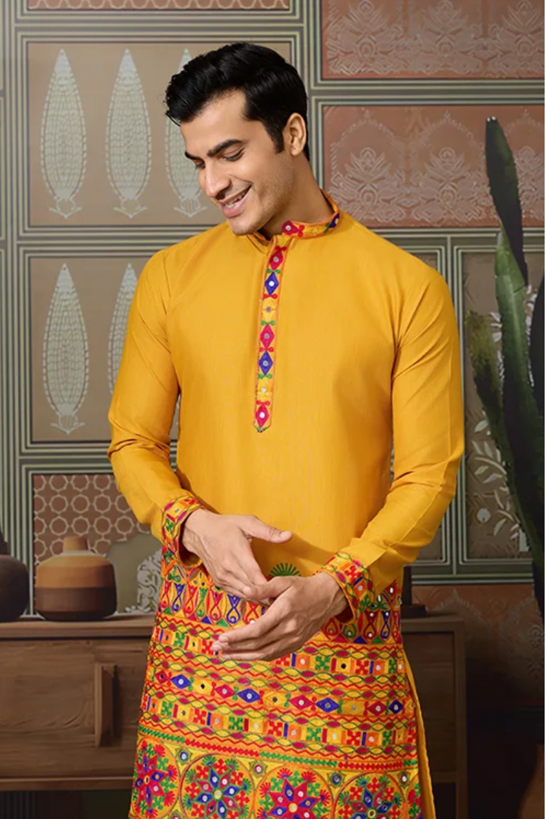 Matrut | Raas Yellow Kurta Set