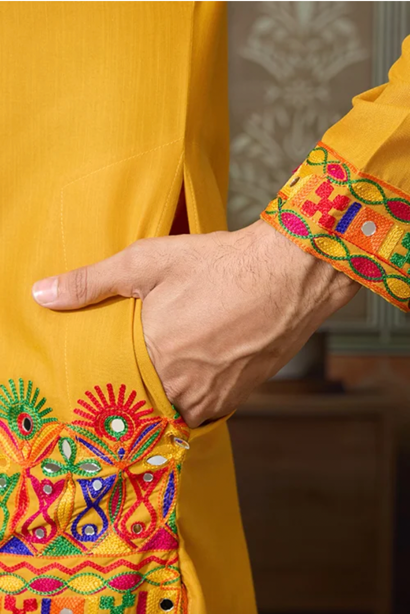 Matrut | Raas Yellow Kurta Set